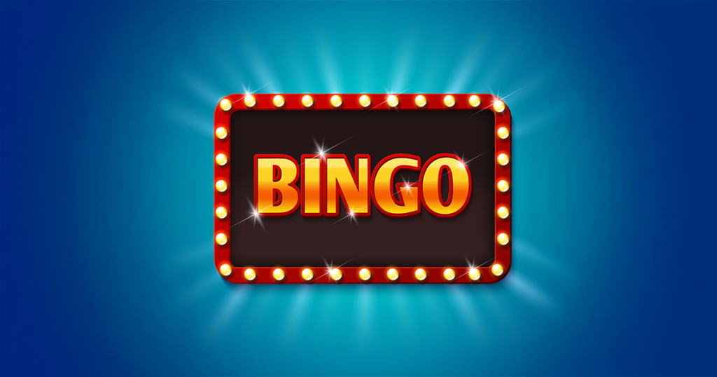 Ein Leuchtschild mit der Schrift: Bingo zu sehen.