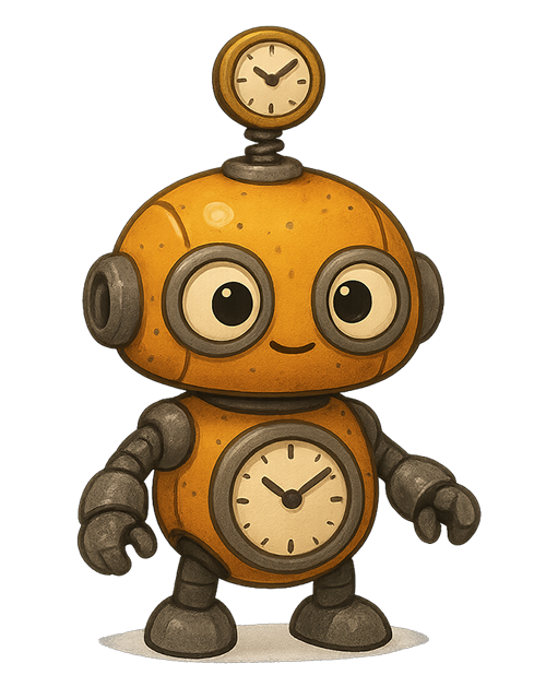 Zeitreiseroboter Badge